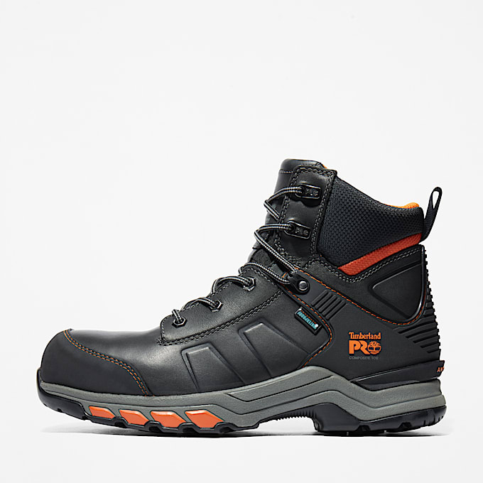 Wasserfester Timberland PRO Hypercharge 6Inch Work Boot mit Zehenschutz aus Verbundwerkstoff fr Herren in Schwarz TBL Schwarz ALT8