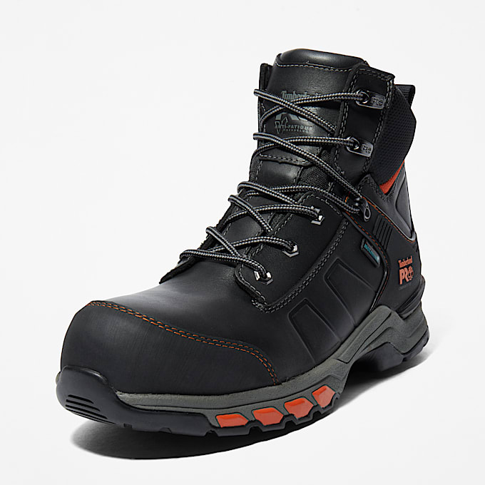 Wasserfester Timberland PRO Hypercharge 6Inch Work Boot mit Zehenschutz aus Verbundwerkstoff fr Herren in Schwarz TBL Schwarz ALT9
