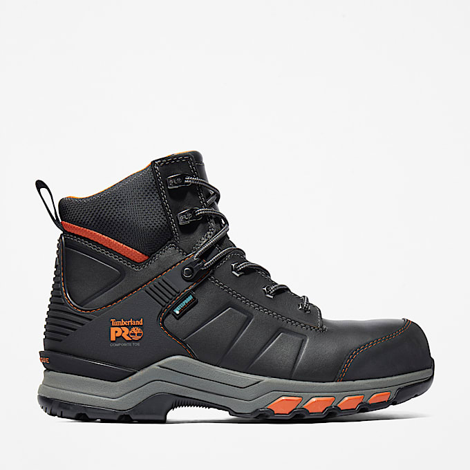Wasserfester Timberland PRO Hypercharge 6Inch Work Boot mit Zehenschutz aus Verbundwerkstoff fr Herren in Schwarz TBL Schwarz HERO