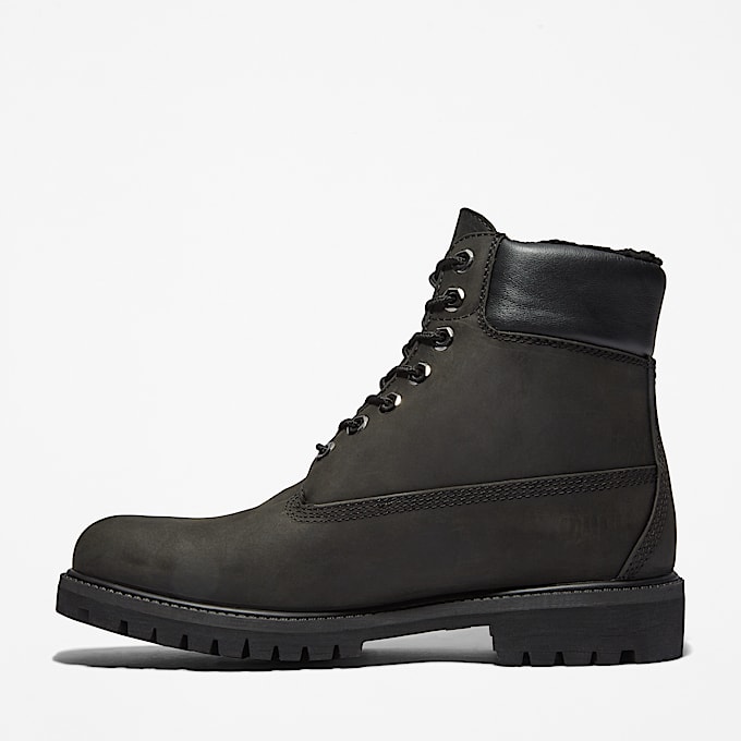 Wasserdichter Timberland Premium 6Inch Boot mit warmem Futter fr Herren in Schwarz TBL Schwarz ALT6
