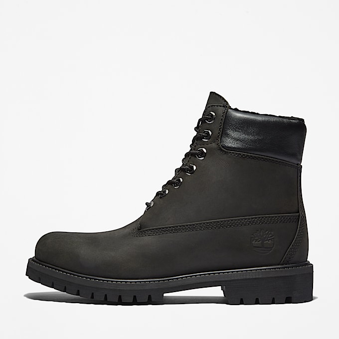 Wasserdichter Timberland Premium 6Inch Boot mit warmem Futter fr Herren in Schwarz TBL Schwarz ALT8