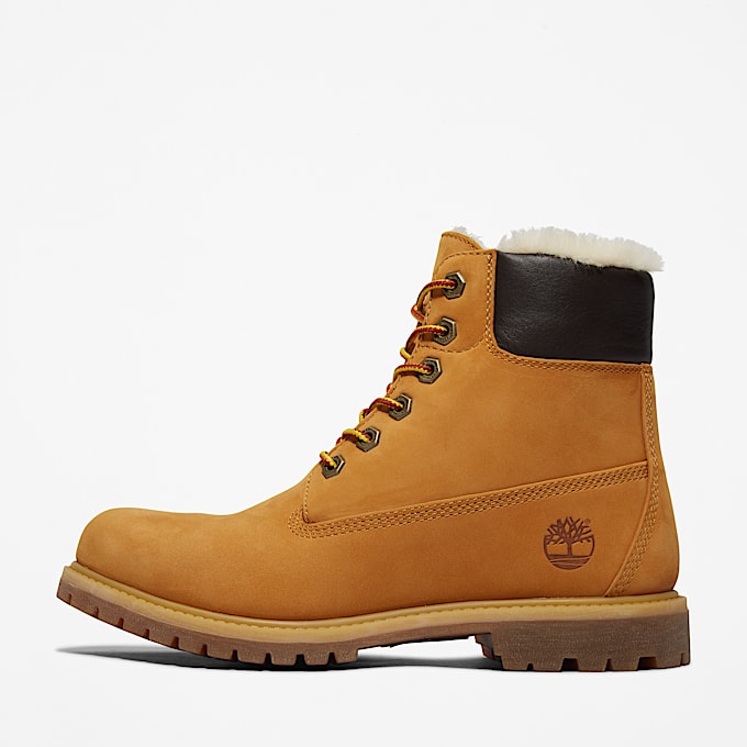 Wasserdichter Timberland Premium 6Inch Boot mit warmem Futter fr Damen in Gelb TBL Gelb ALT8