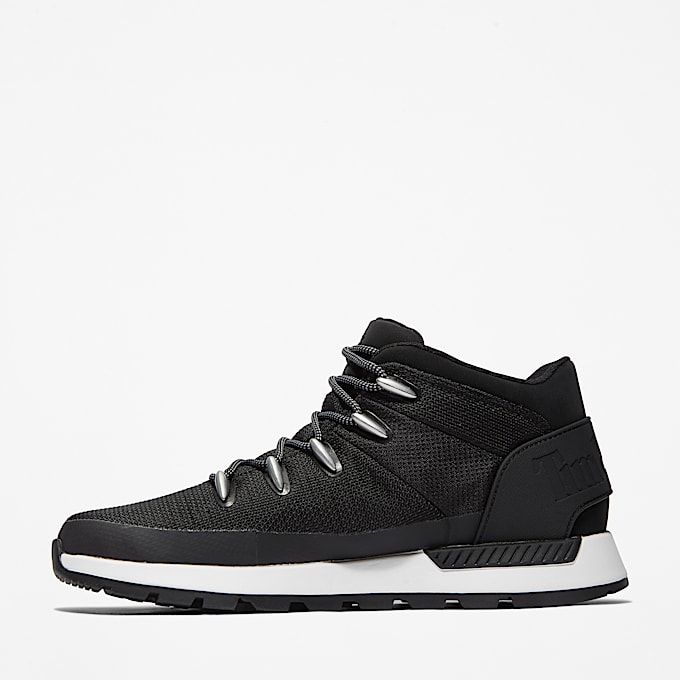 Wasserdichter halbhoher Sprint Trekker Sneaker fr Herren in Schwarz TBL Schwarz ALT6