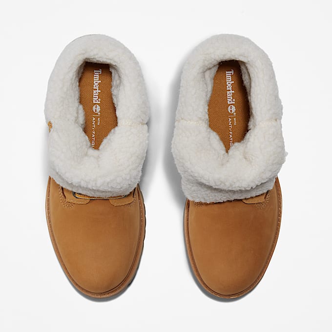 Wasserdichter Timberland RollTop Boot mit warmem Futter fr Damen in Gelb TBL Gelb ALT2