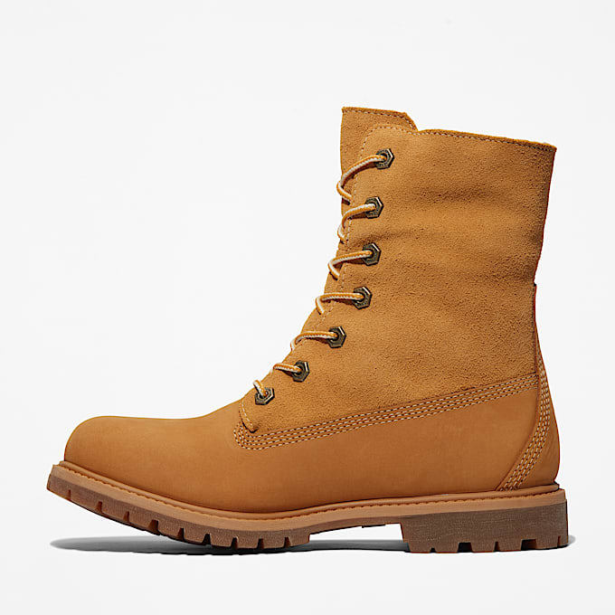Wasserdichter Timberland RollTop Boot mit warmem Futter fr Damen in Gelb TBL Gelb ALT6