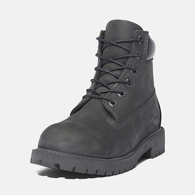 Timberland Premium 6Inch Waterproof Boot fr barn i svart TBL Svart ALT9