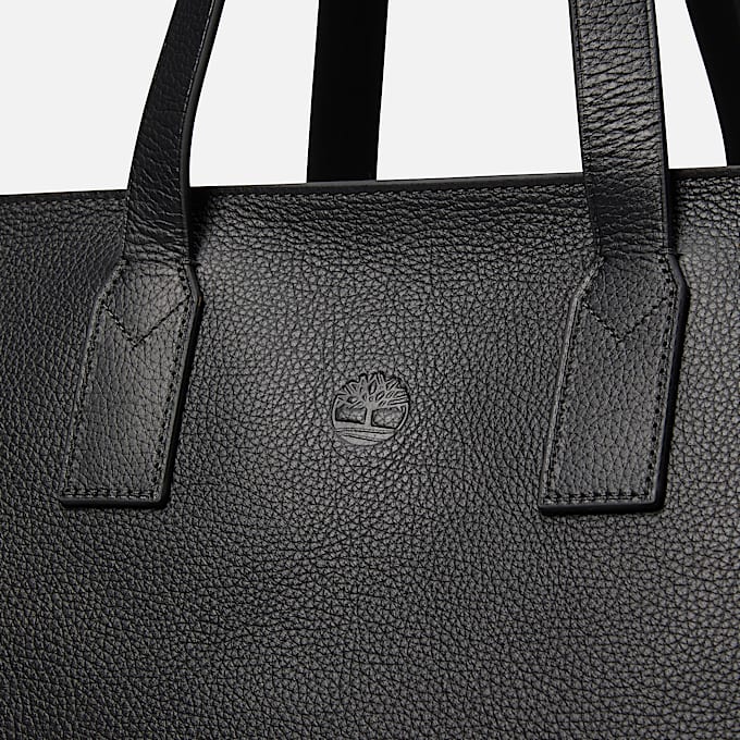 Tuckerman Leather Tote Bag in Black TBL Black ALT3
