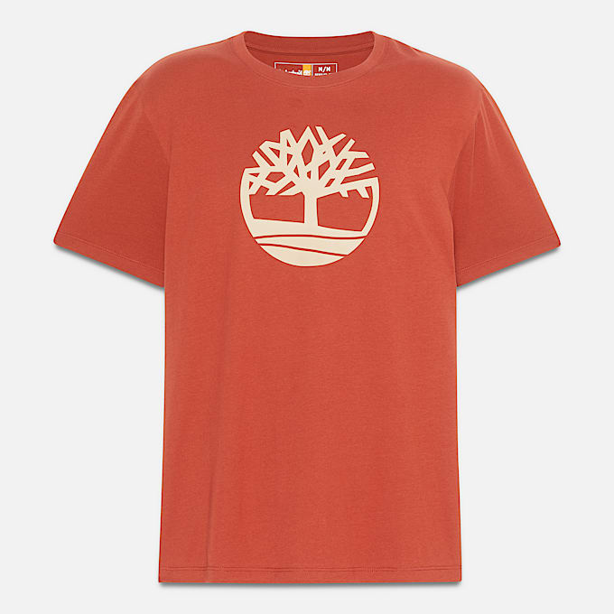 Kennebec River Tree Logo T-Shirt for Men in Red
