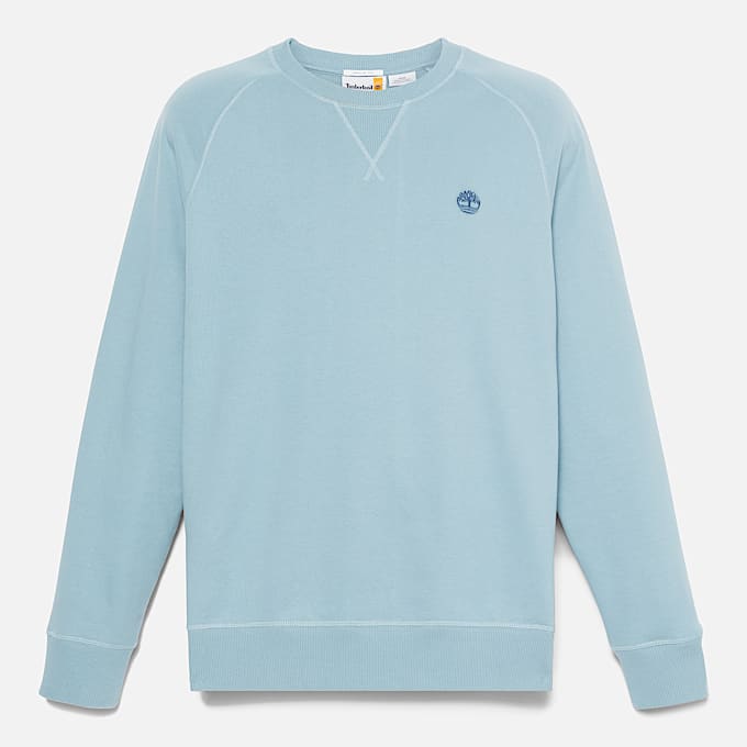 Felpa Girocollo Loopback Exeter River da Uomo in blu