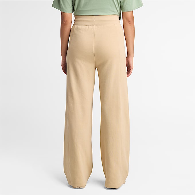 Pantalon palazzo Lush pour femme en beige