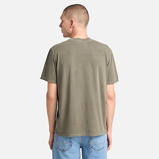 Merrymack River Garment Dye T-Shirt for Men in Green
