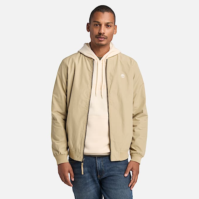 Strapazierfähige wasserabweisende Bomberjacke für Herren in Beige - 1