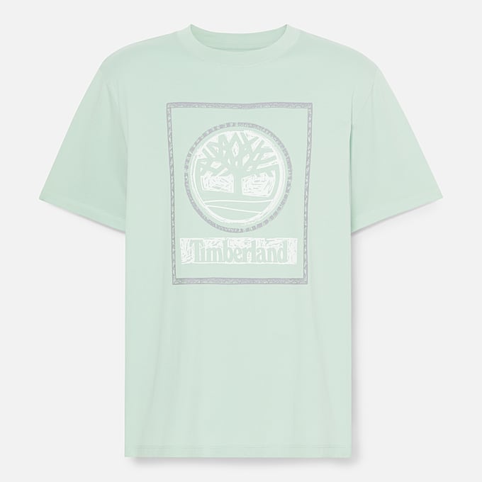 T-shirt à motif Seasonal Stack pour homme en vert