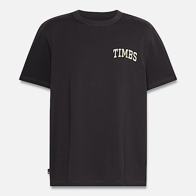 T-shirt con Grafica TIMBS da Uomo in colore nero