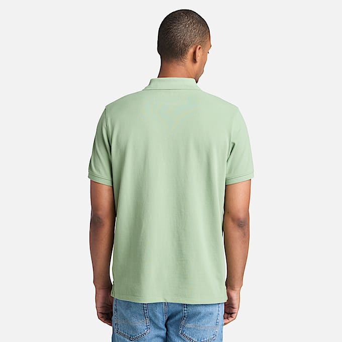 Millers River Pique Polo Shirt for Men in Green