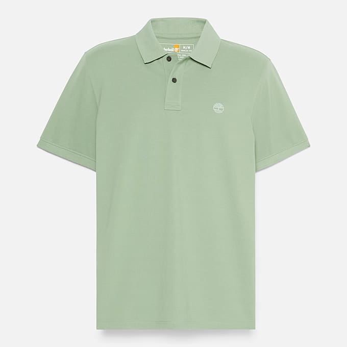 Millers River Pique Polo Shirt for Men in Green