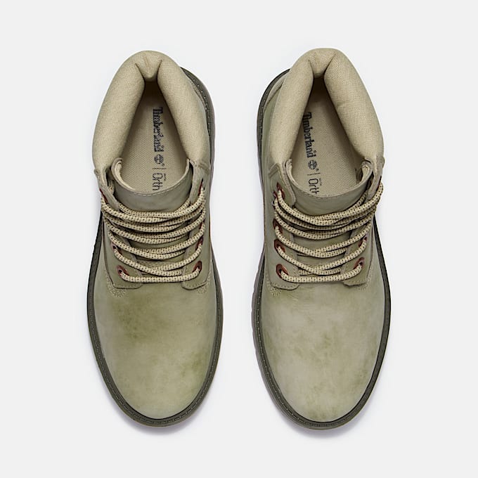 Stone Street 6-Inch Waterproof Platform Boot for Women in Light Green