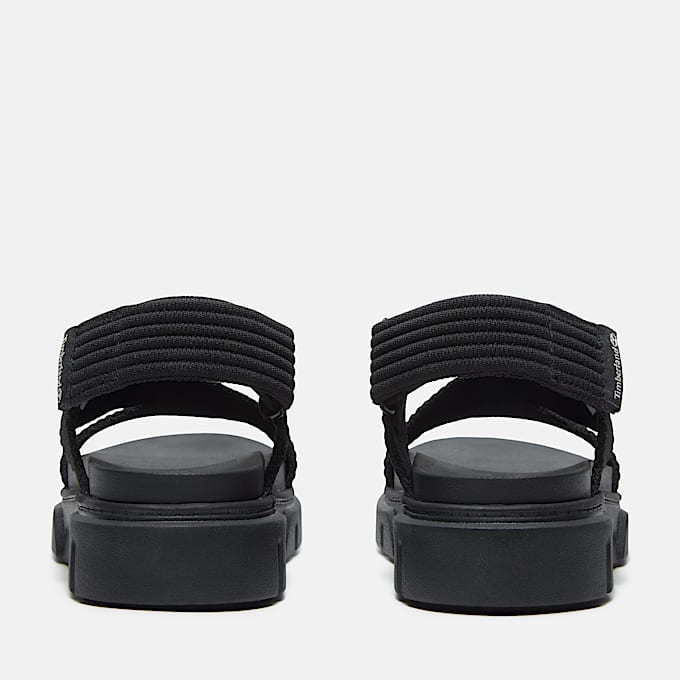Sandalias con tira trasera Greyfield para mujer en negro