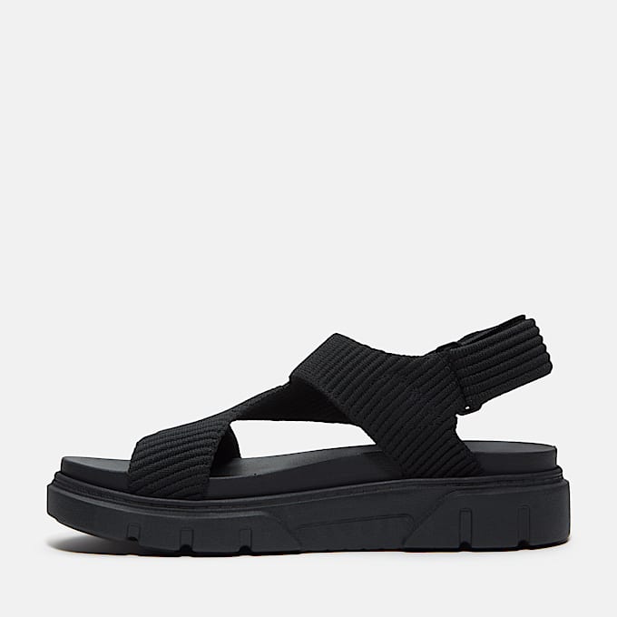 Sandalias con tira trasera Greyfield para mujer en negro