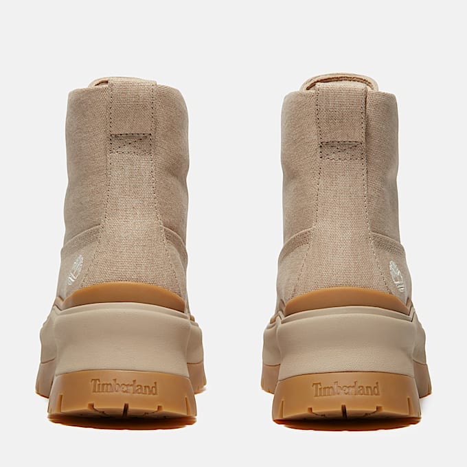 Roxie Lane Mid Lace-Up Boot for Women in Beige