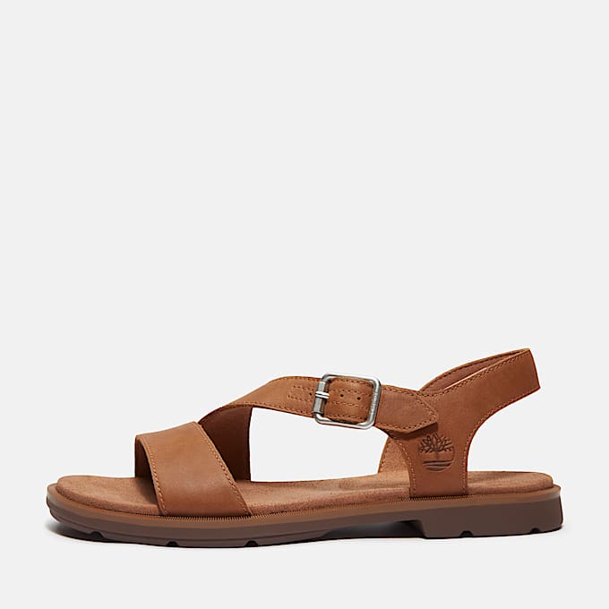 Sandalias con tira trasera Calista Bay para mujer en marrón