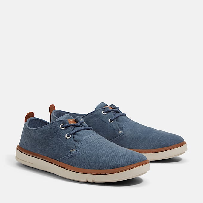 Hookset Lage Vetersneaker voor heren in donkerblauw