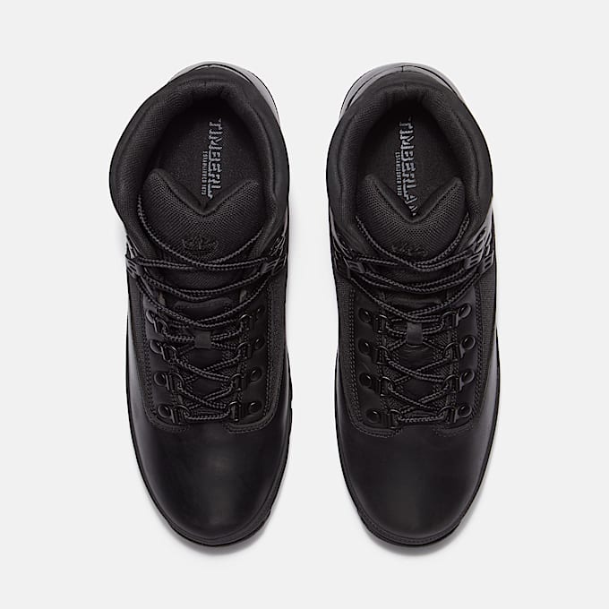 Euro Hiker Lederstiefel für Herren in Schwarz