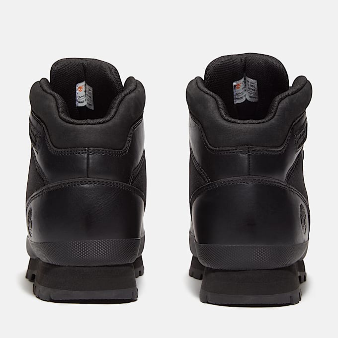 Euro Hiker Lederstiefel für Herren in Schwarz