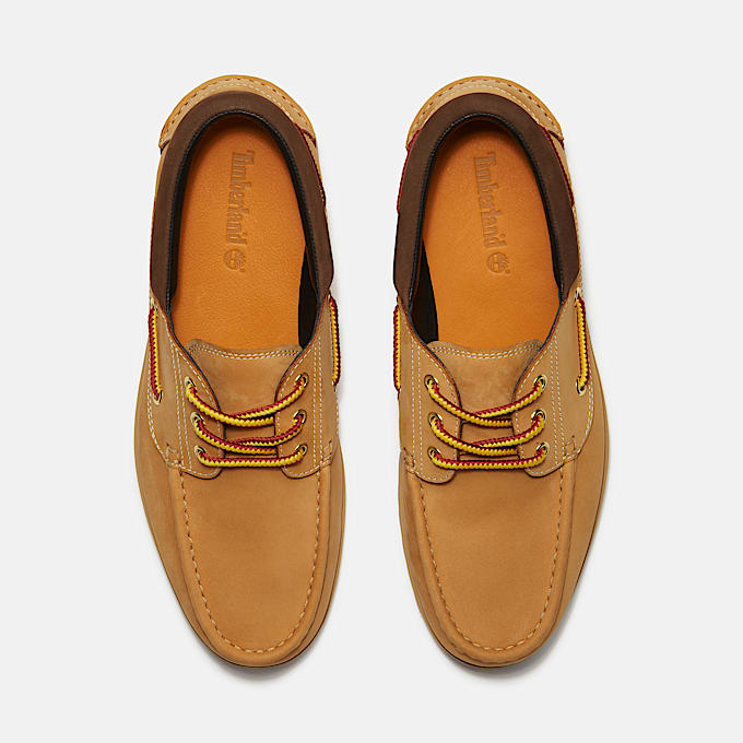 Chaussure bateau authentique cousue main à 3 œillets Timberland® pour homme en Jaune