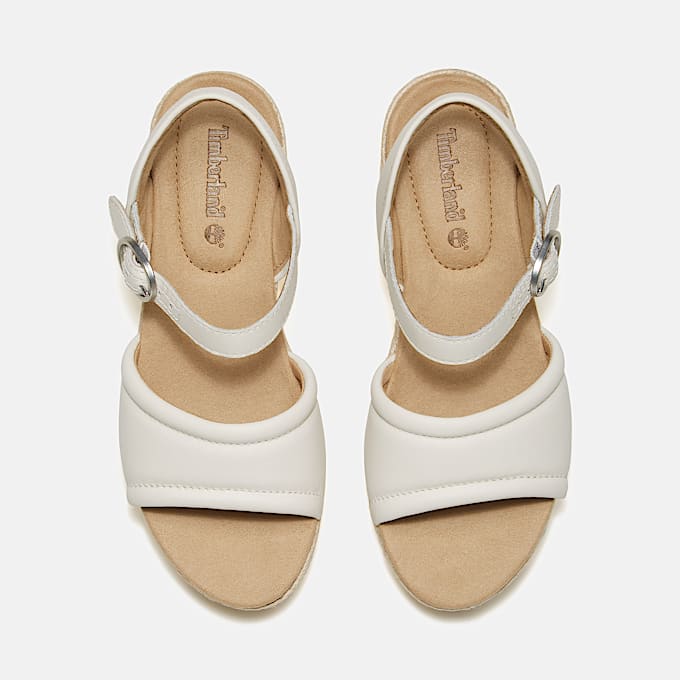 Santorini Sun Sandalen mit Fersenriemen für Damen in Weiß