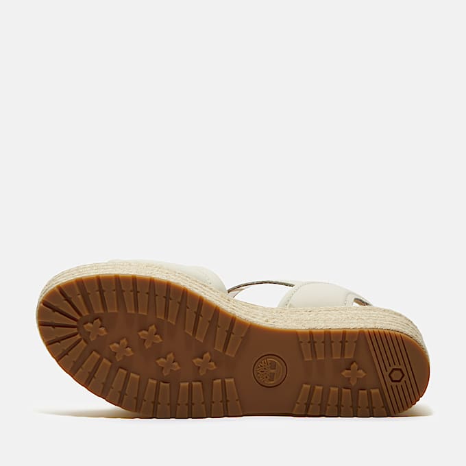 Santorini Sun Sandalen mit Fersenriemen für Damen in Weiß