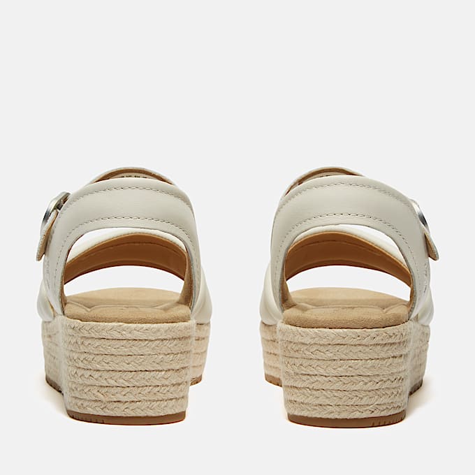 Santorini Sun Sandalen mit Fersenriemen für Damen in Weiß