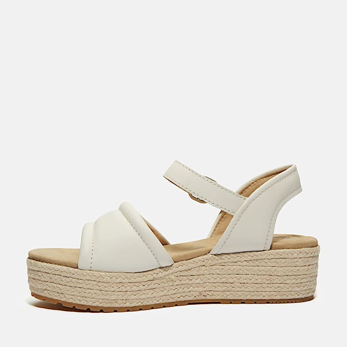Santorini Sun Sandalen mit Fersenriemen für Damen in Weiß