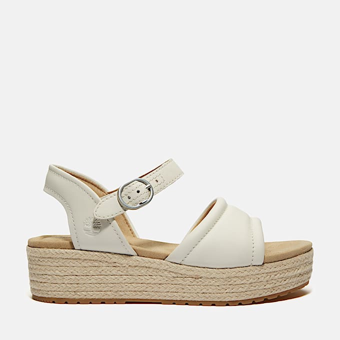 Santorini Sun Sandalen mit Fersenriemen für Damen in Weiß - 1