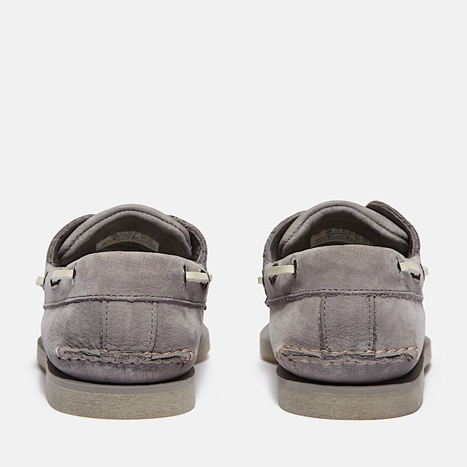 Chaussure bateau classique pour homme en gris