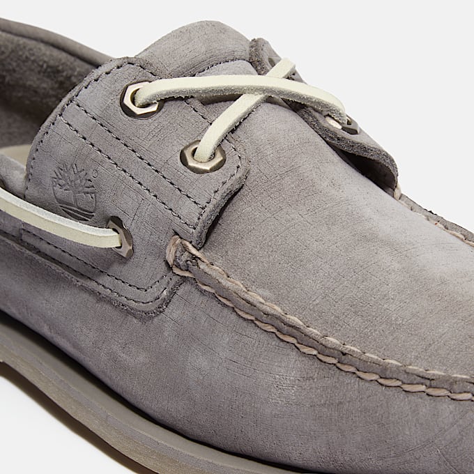 Chaussure bateau classique pour homme en gris