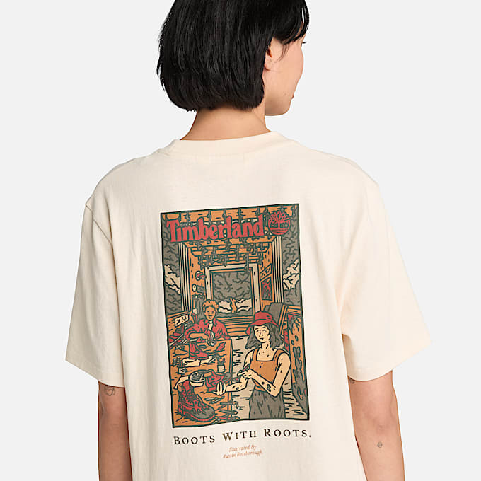 All Gender T-shirt con Grafica "Boot Lab" sul Retro Effetto Lavato in tessuto non tinto - 1