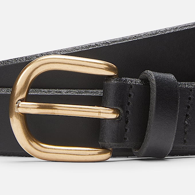 Baker Island Leather Belt in Black TBL Black ALT2