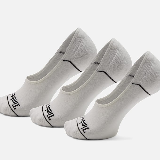 Paquete de 3 calcetines invisibles Bowden en blanco
