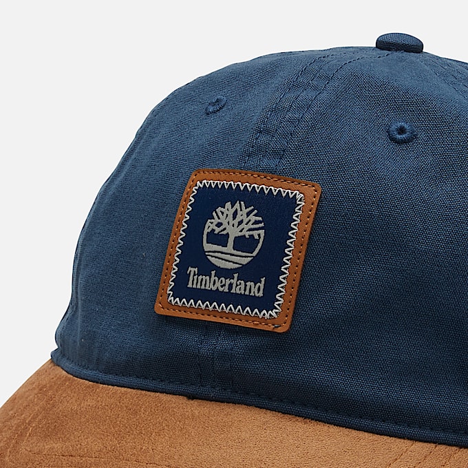 Casquette de baseball à logo Zigzag en bleu foncé