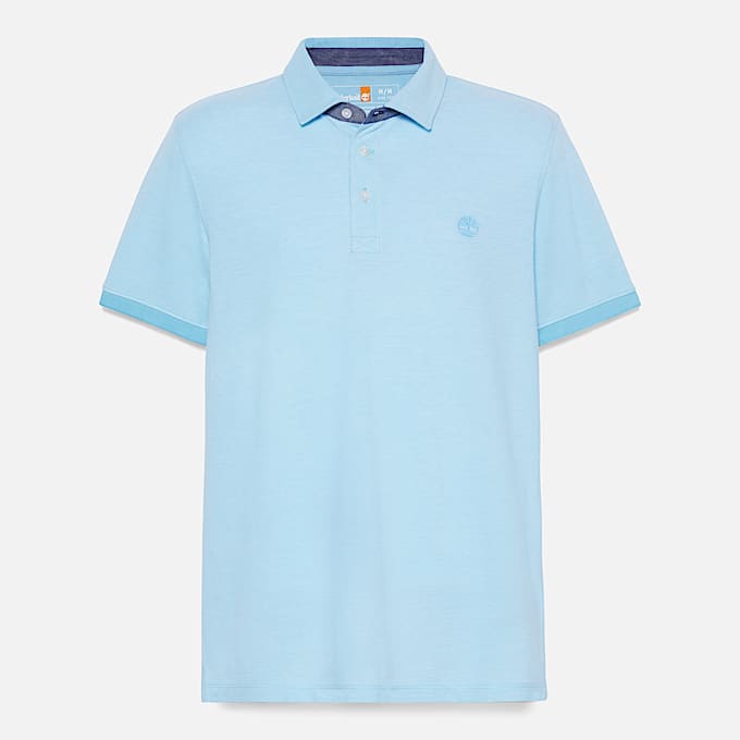 Polo Oxford a Maniche Corte Baboosic Brook da Uomo in blu