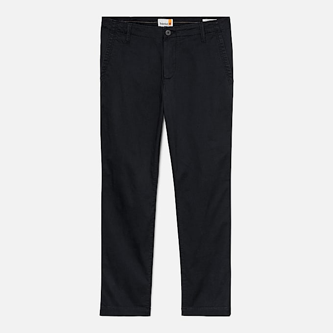 Gerade Topsfield Chinohose aus Twill fr Herren in Schwarz TBL Schwarz ALT10