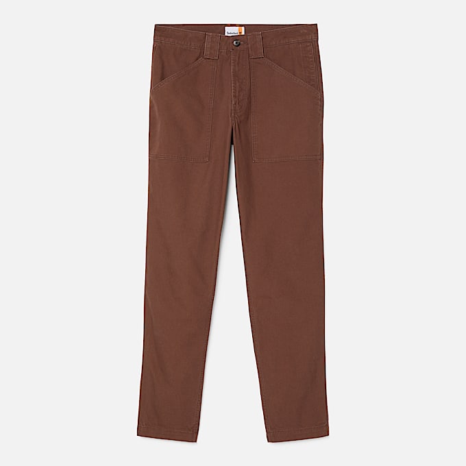 Goffstown Washed Canvas Fatigue Trouser for Men in Brown
