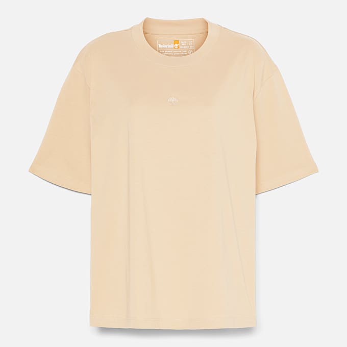 Lush Short-Sleeve T-Shirt for Women in Beige