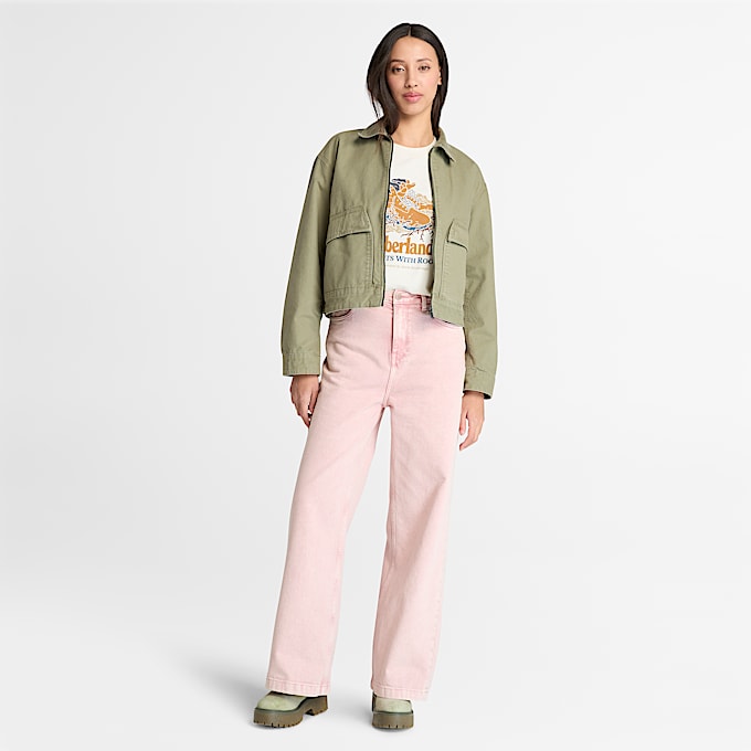 Pantaloni Stile Carpentiere da Donna in rosa chiaro