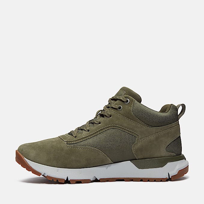 Voyager Park Halfhoge Sneaker voor heren in Donkergroen