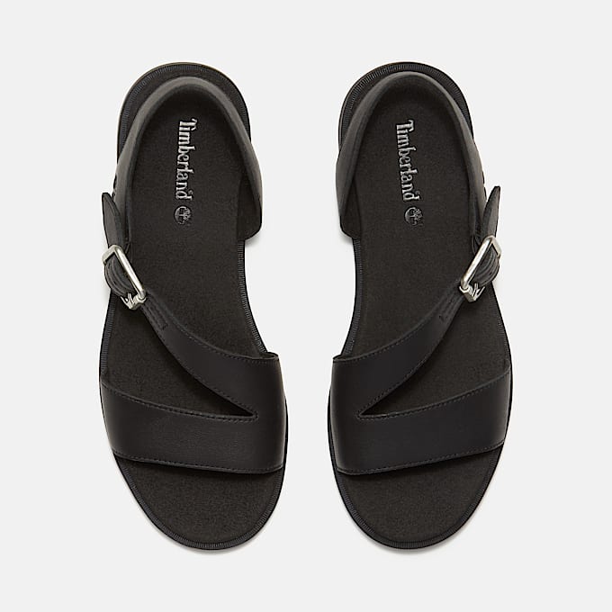 Sandalias con tira trasera Calista Bay para mujer en negro