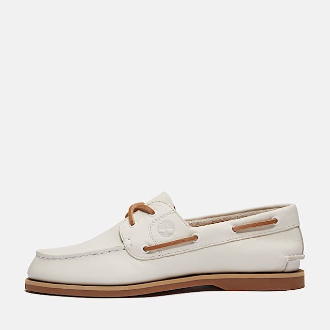 Timberland Classic Boat Shoe for Women in Beige TBL White ALT8
