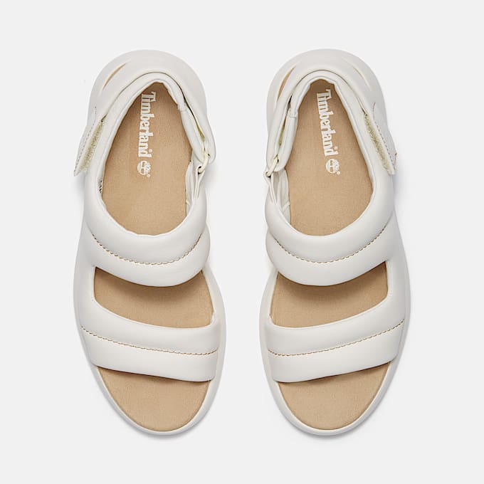 Belmar Waves Backstrap Sandal for Women in White