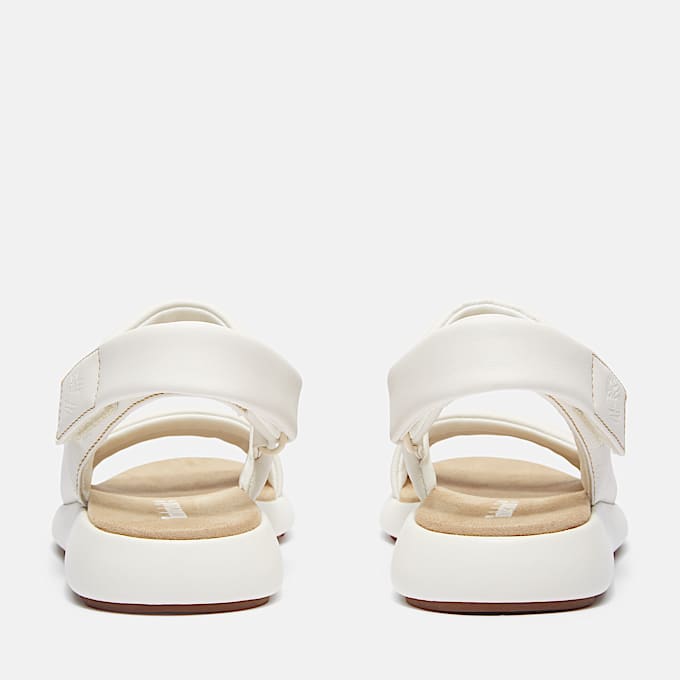 Belmar Waves Backstrap Sandal for Women in White